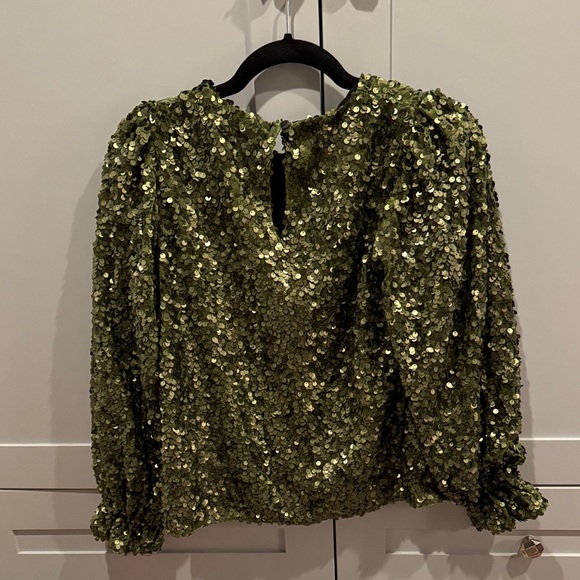 Sezane Merlin Sequin Blouse - Picture 6 of 7